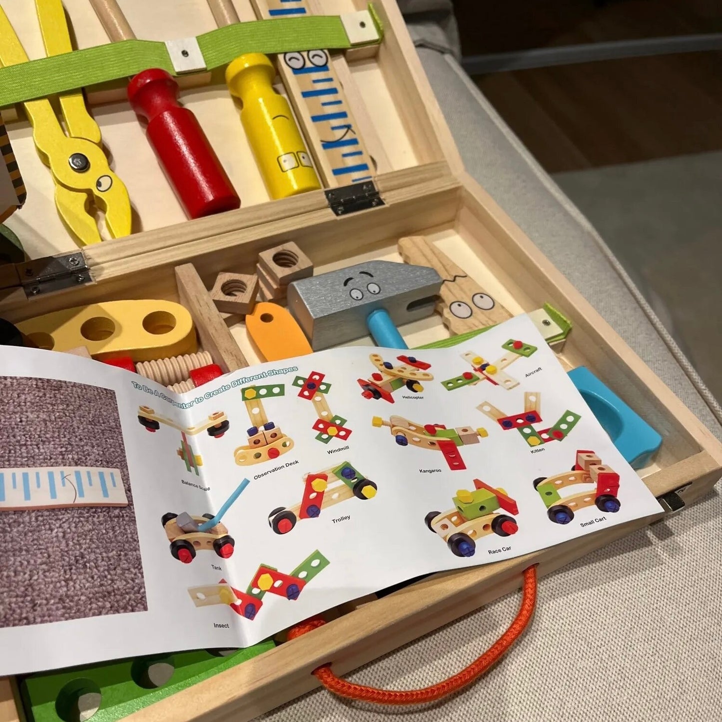 Handy Dandy Toolbox - Wooden Toy Tool Kit
