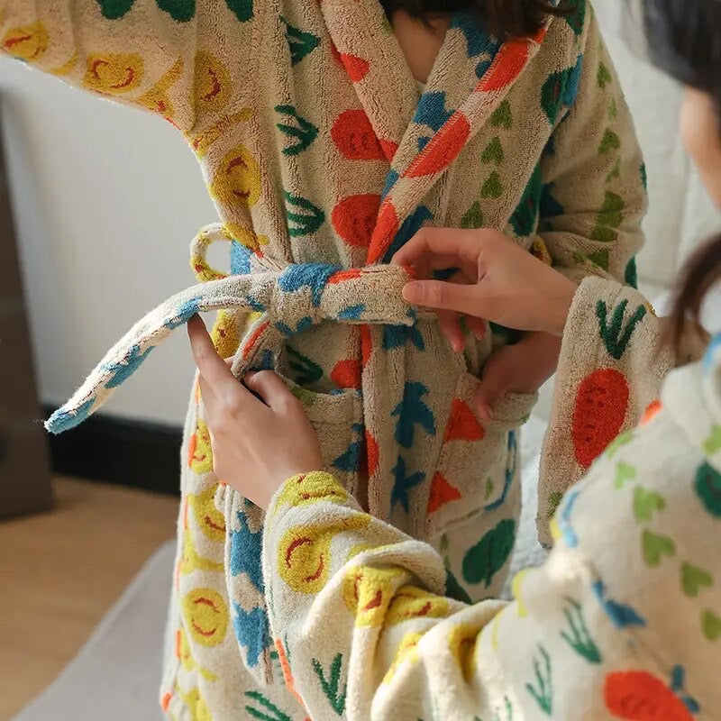 Harvest Grobe - Funky Veggie Towel Robe (Child and Adult Sizes)