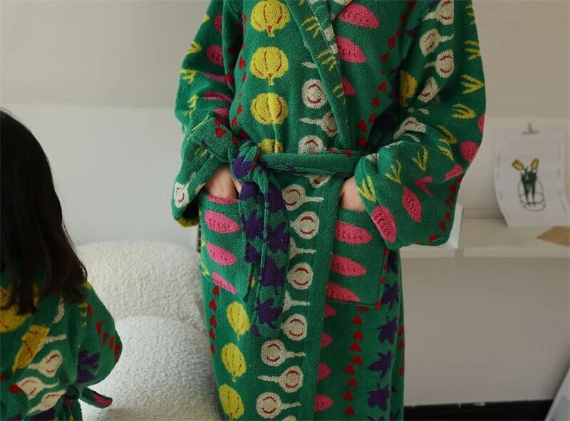 Harvest Grobe - Funky Veggie Towel Robe (Child and Adult Sizes)