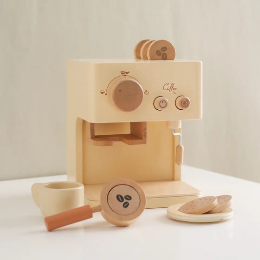 PRE ORDER: Cubby Cafe - Wooden Coffee Machine Set
