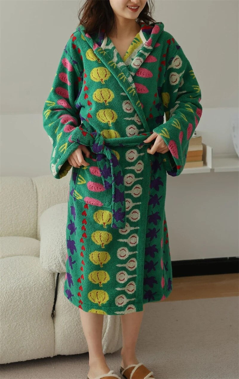 Harvest Grobe - Funky Veggie Towel Robe (Child and Adult Sizes)