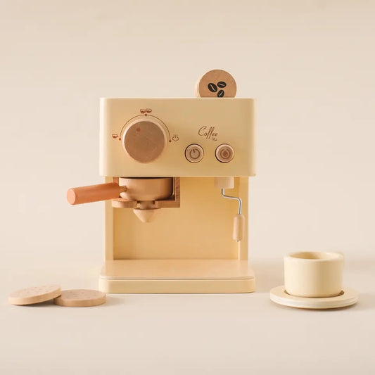 PRE ORDER: Cubby Cafe - Wooden Coffee Machine Set