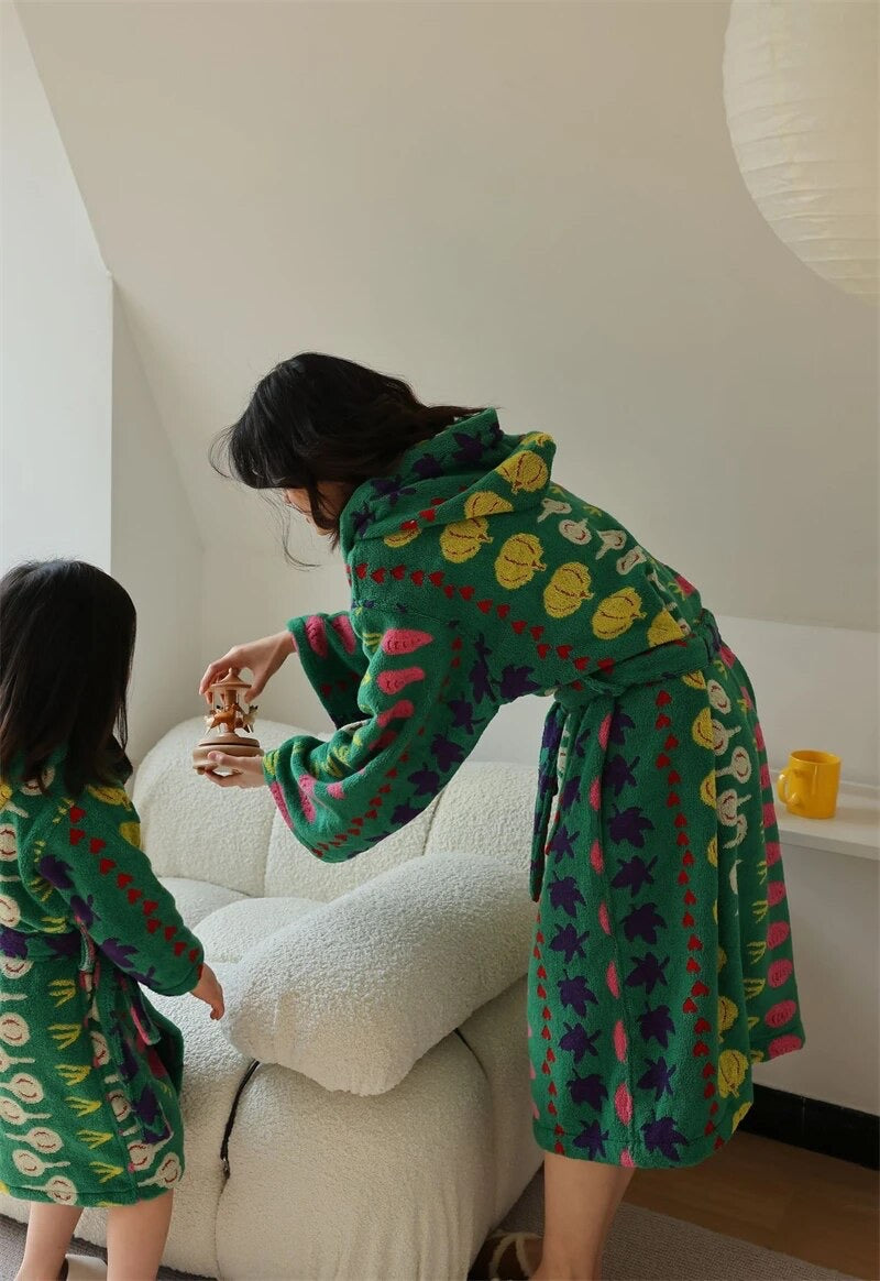 Harvest Grobe - Funky Veggie Towel Robe (Child and Adult Sizes)