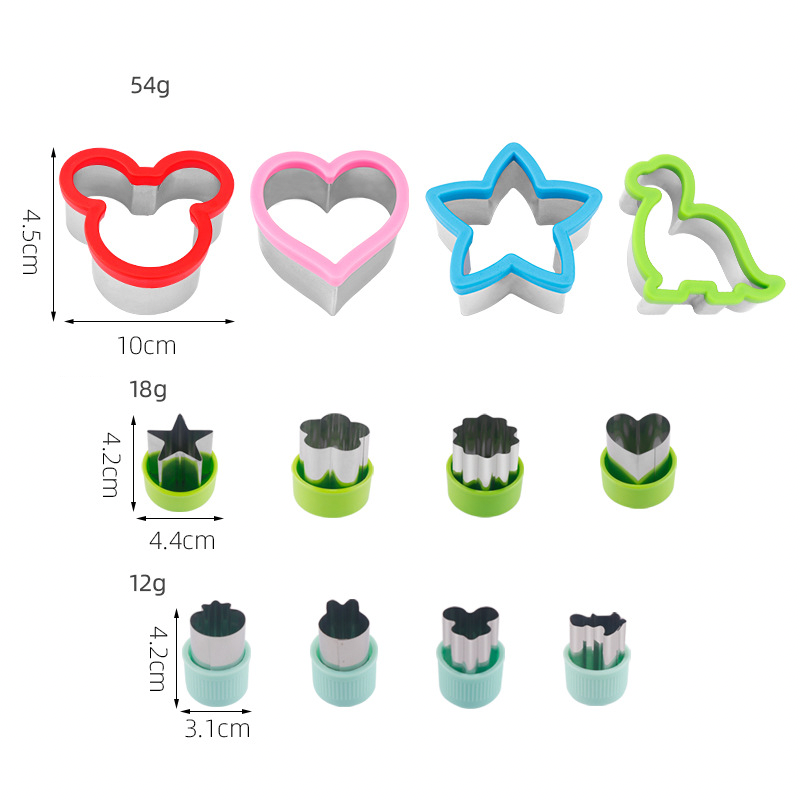 Munch N Crunch - Sandwich and Fruit Shape Cutters (12 Pieces)