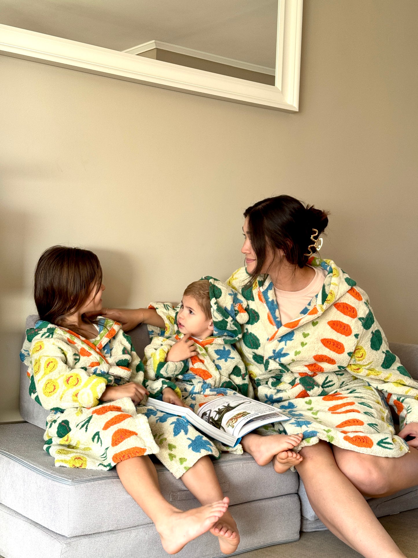 Harvest Grobe - Funky Veggie Towel Robe (Child and Adult Sizes)