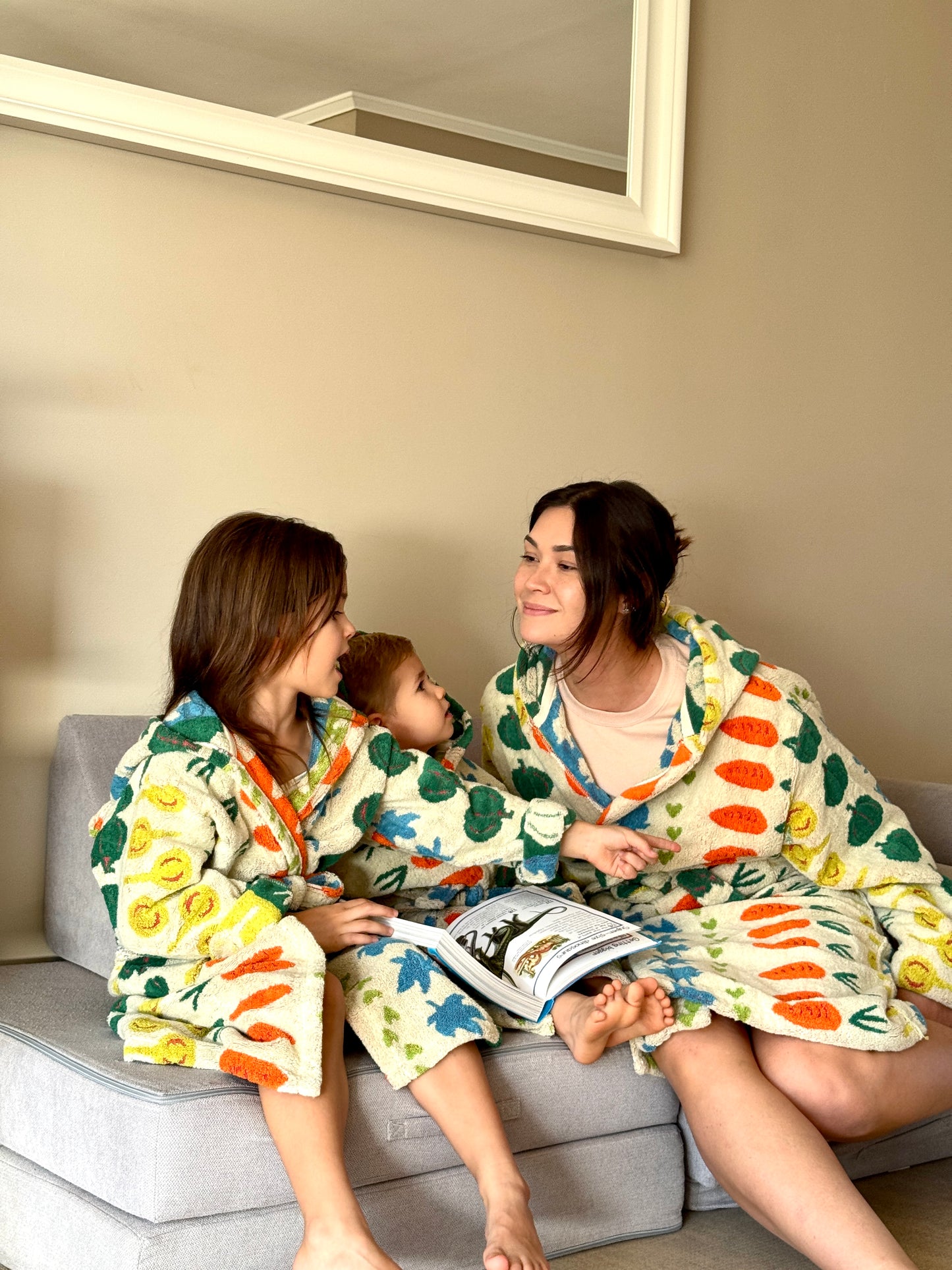 Harvest Grobe - Funky Veggie Towel Robe (Child and Adult Sizes)