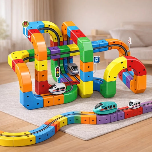 TrackQuest - Magnetic Anti-Gravity Cube Track (123 pieces)