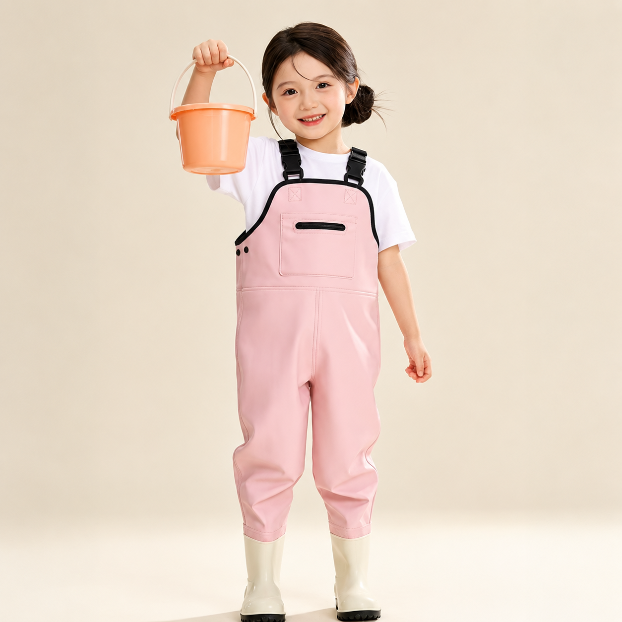 SplashSuit - Kids Waterproof Waders with Boots for Water & Mud Play