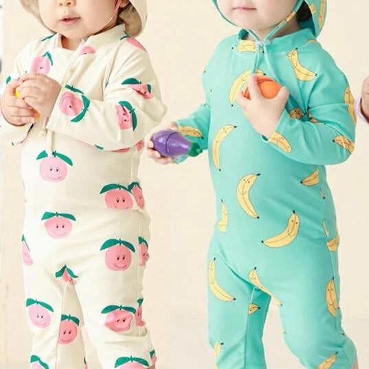 Splash Duo - Kids Matching Swim Rashie Suit & Hat Set