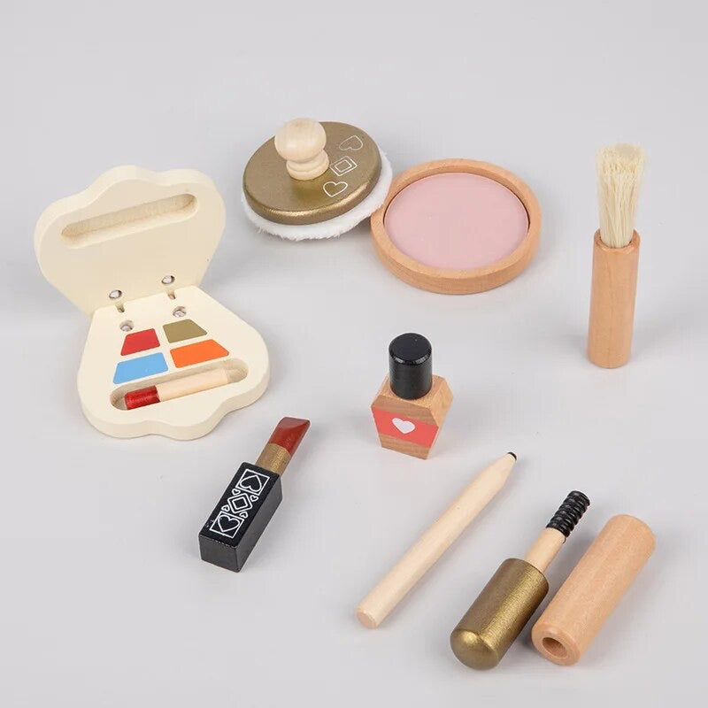 Glam Room Collection - Wooden Makeup and Beauty Bag