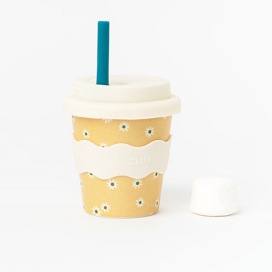 Yellow Daisy Babychino Cup – 4oz