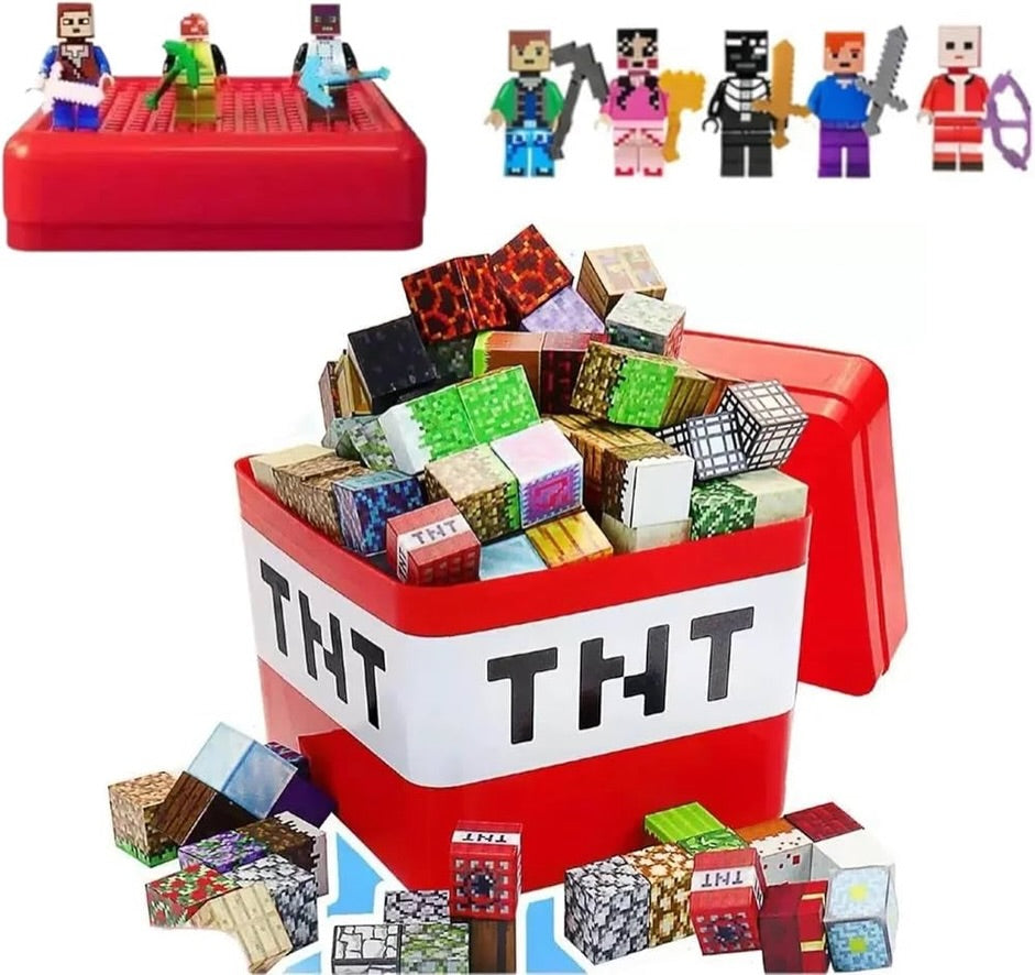 BlockQuest - Magnetic Adventure Blocks & TNT Storage Box
