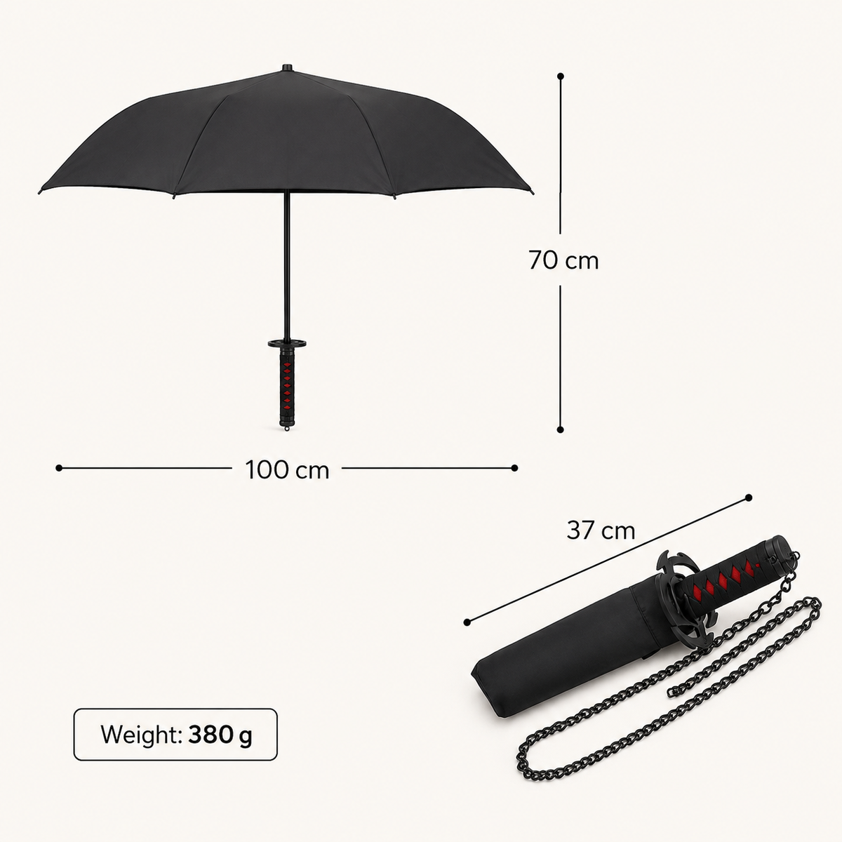 RainNinja - Anime Inspired UV & Rain Umbrella
