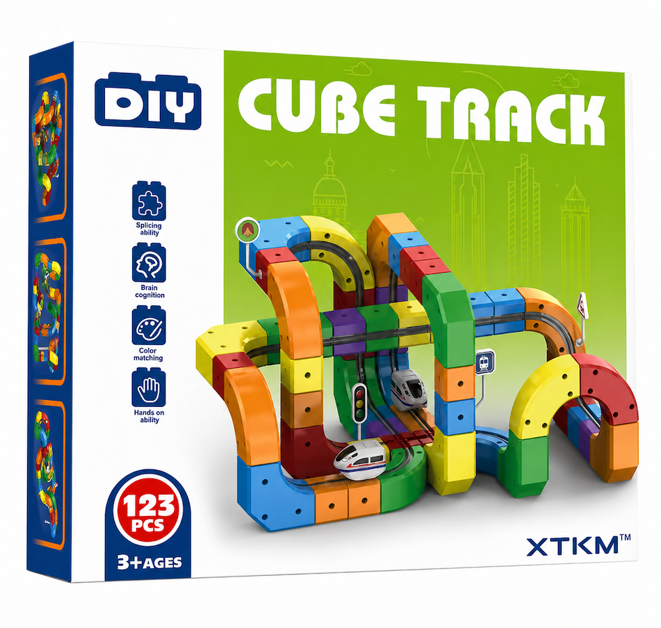 TrackQuest - Magnetic Anti-Gravity Cube Track (123 pieces)