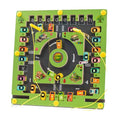 Magnetic Roundabout - Wooden Alphabet and Cars Activity Board