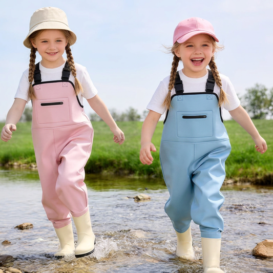 SplashSuit - Kids Waterproof Waders with Boots for Water & Mud Play