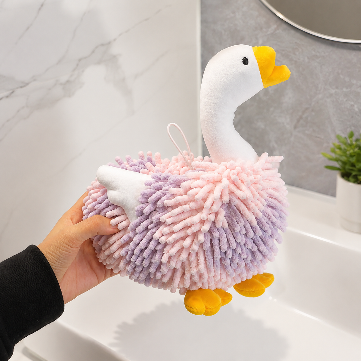 Sinkside Pals - Kids Animal Hanging Hand Towel