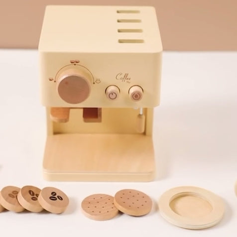 Cubby Cafe - Wooden Coffee Machine Set