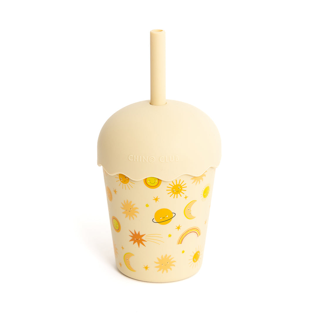 Yellow Suns Mini Smoothie Cup & Straw – 200ml