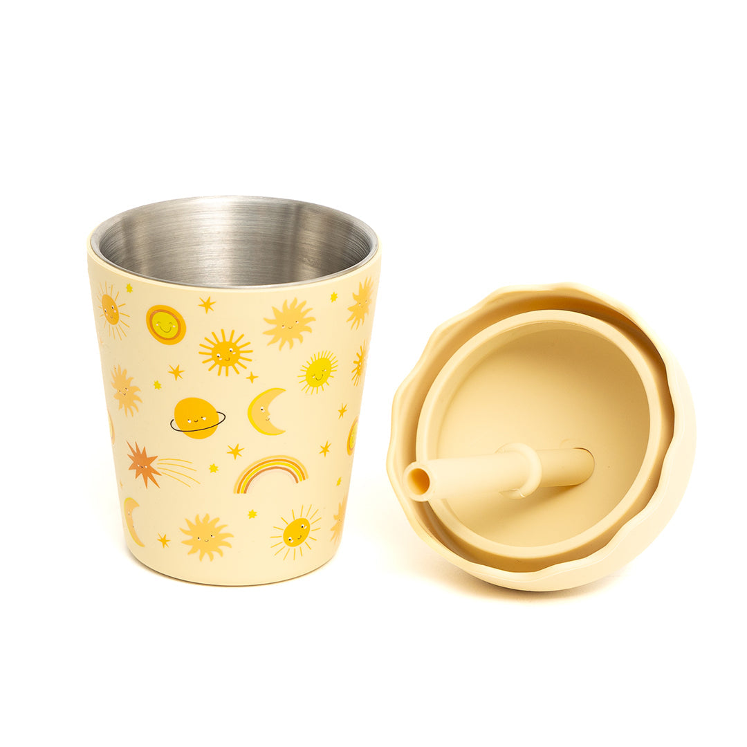 Yellow Suns Mini Smoothie Cup & Straw – 200ml