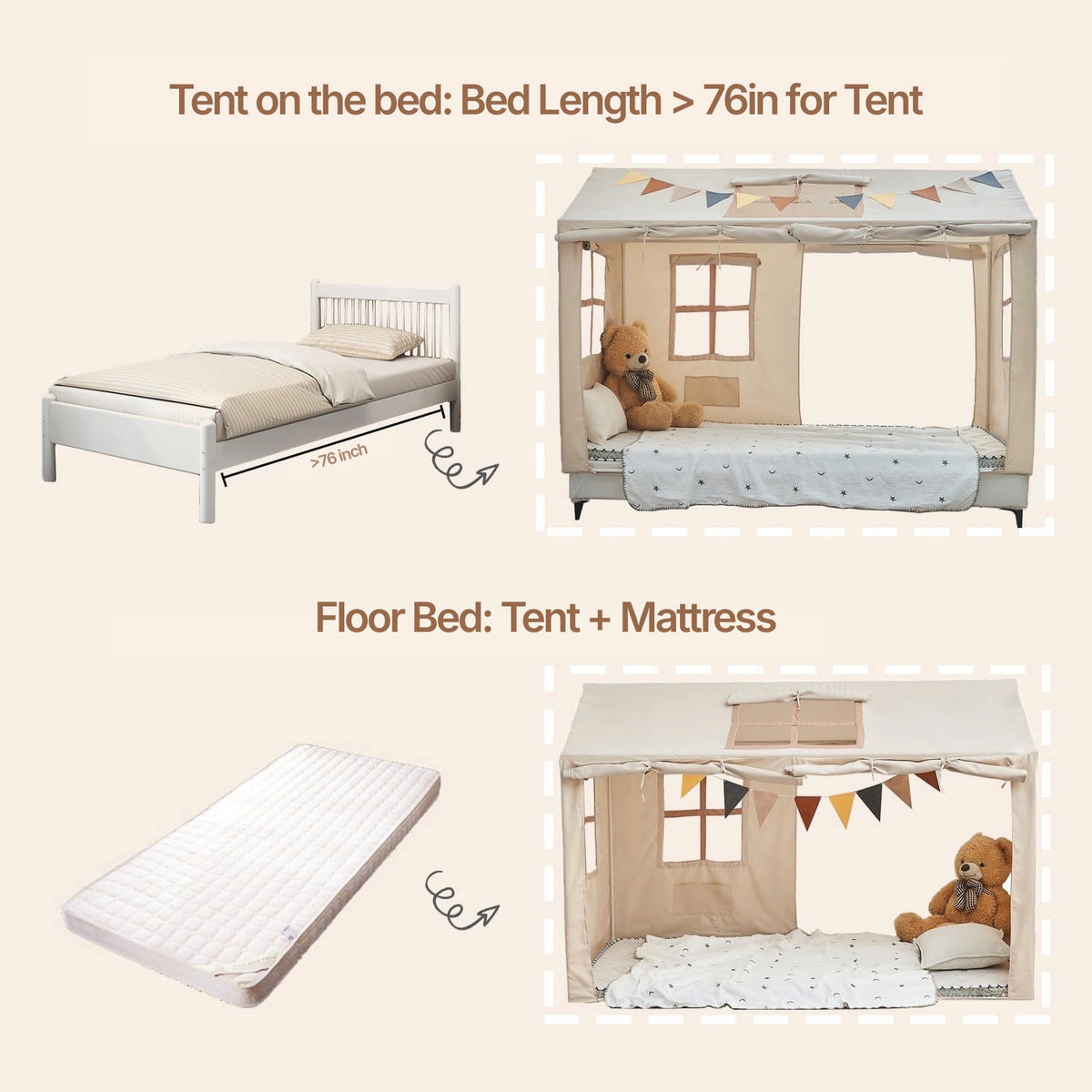 Hideaway Kids Bed Tent