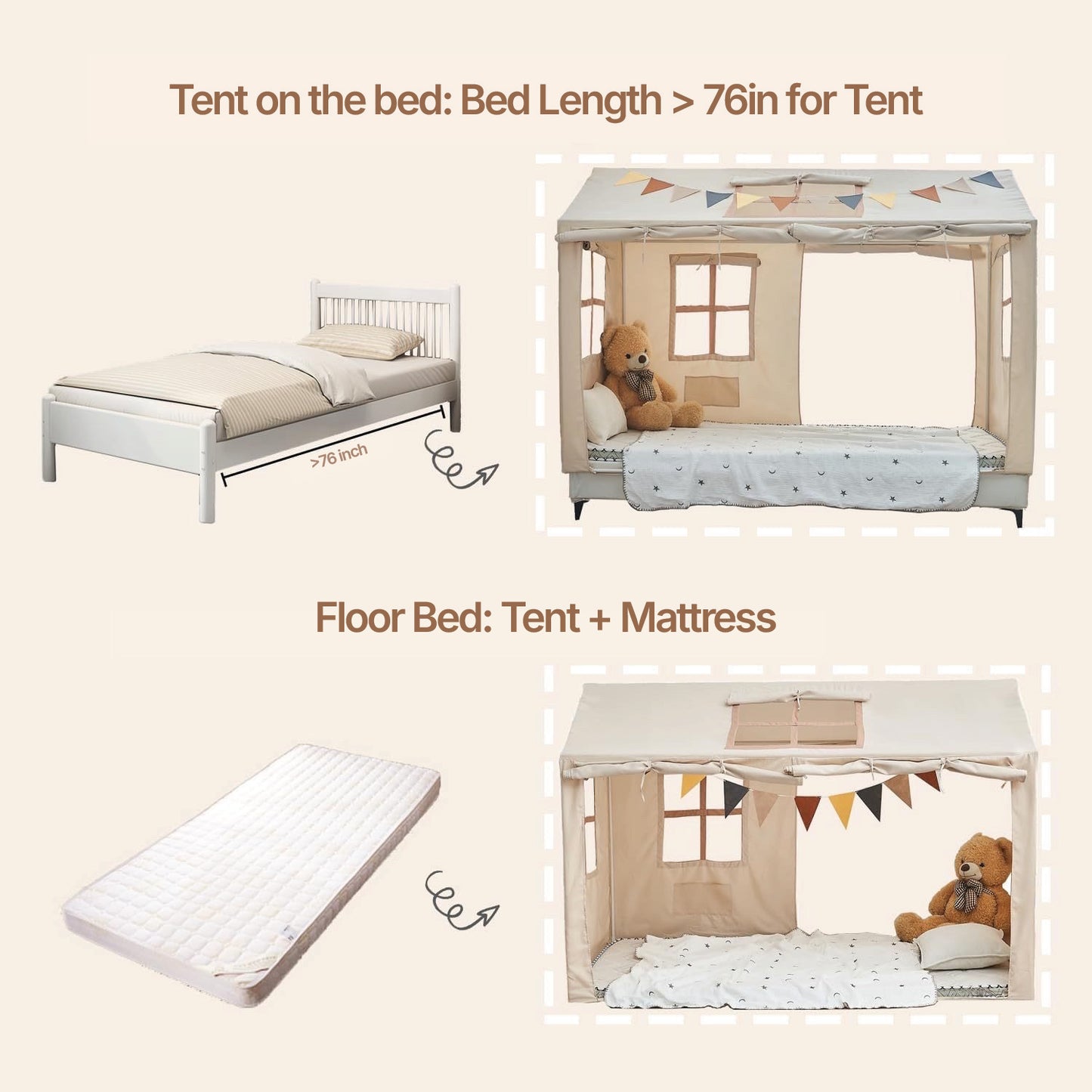 Hideaway Kids Bed Tent