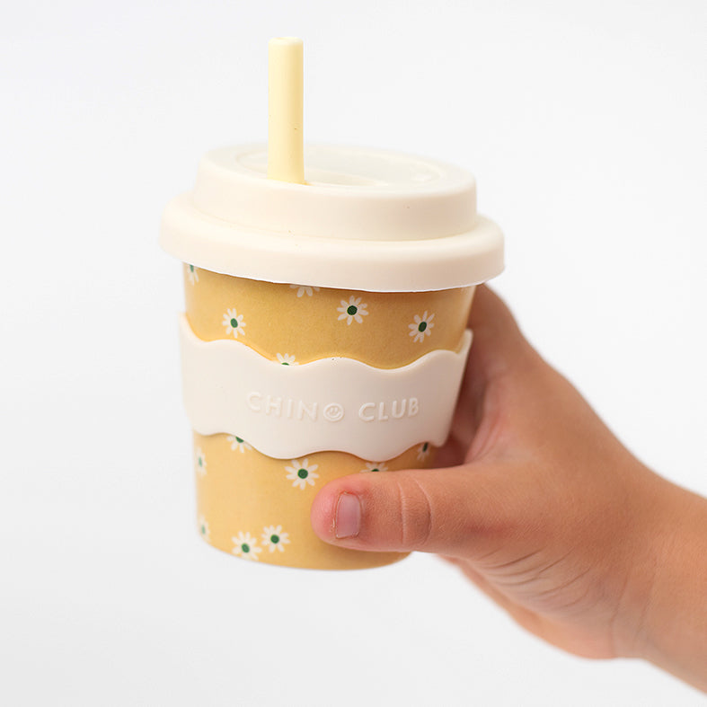 Yellow Daisy Babychino Cup – 4oz